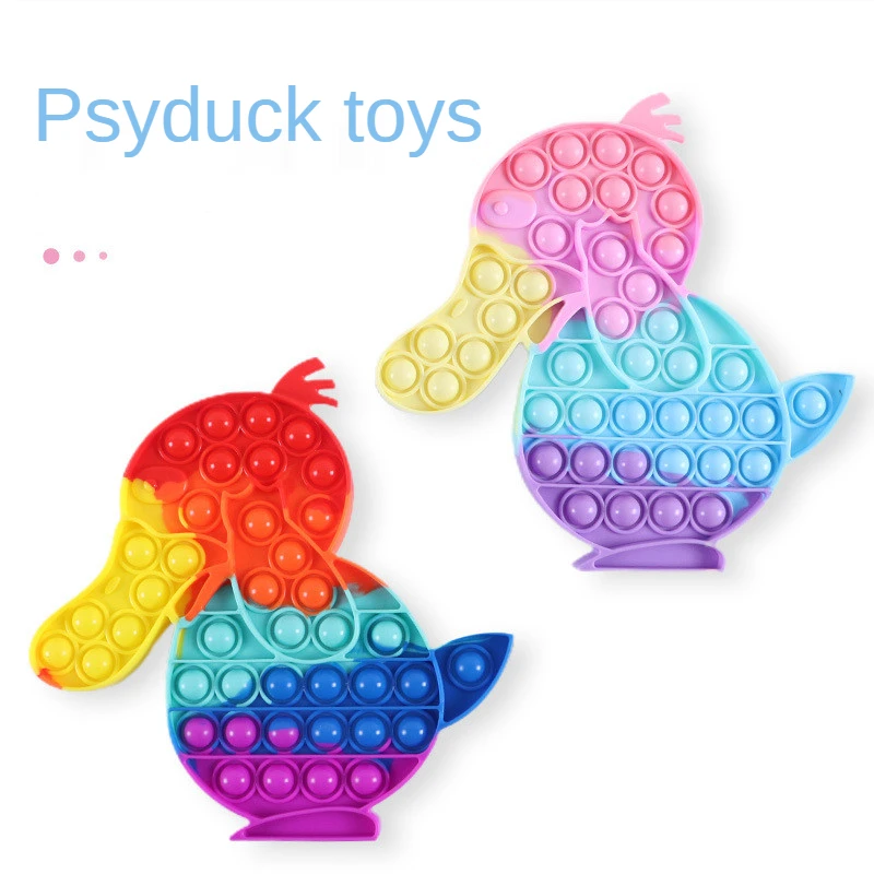 Pop It Fidget Stress Rainbow Push Bubble Antistress Adults Children Sensory Toy Relieve Autism Silicone Psyduck Children's Gifts
Pop It Fidget Stress Rainbow Push Bubble Antistress Adults Children Sensory Toy Relieve Autism Silicone Psyduck Children's Gifts