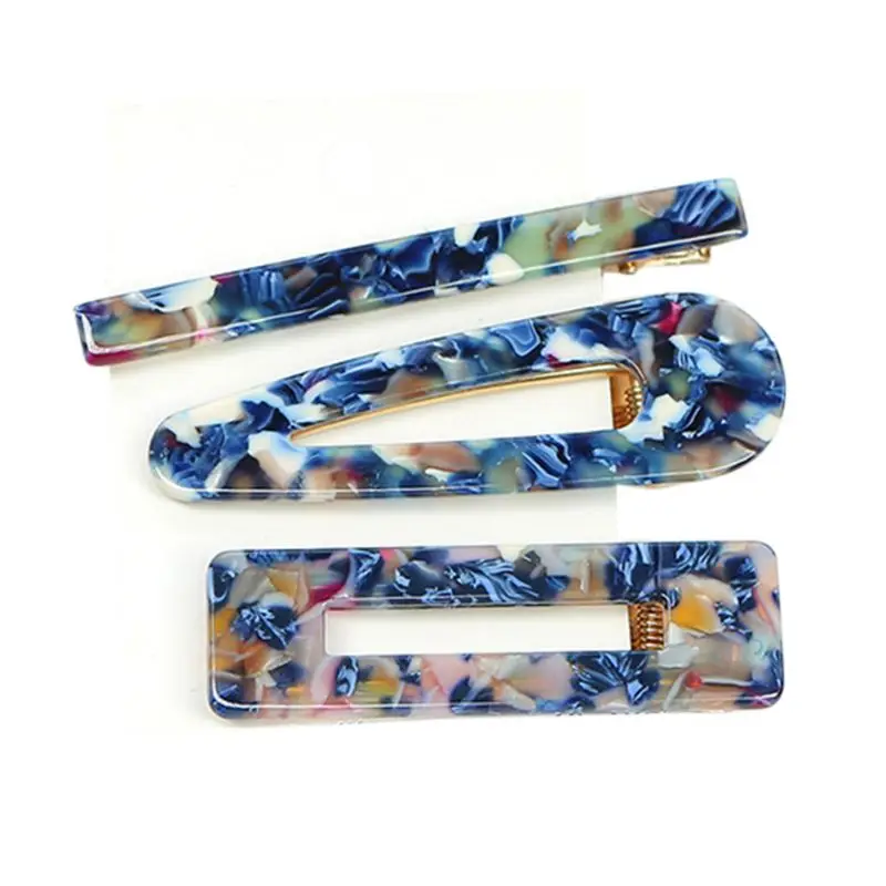 3Pcs/Set Geometric Acetate Duckbill Hair Clips Women Girls Boho Colored Marble Texture Print Hairgrip Casual Side Bangs Barrette 
3Pcs/Set Geometric Acetate Duckbill Hair Clips Women Girls Boho Colored Marble Texture Print Hairgrip Casual Side Bangs Barrette