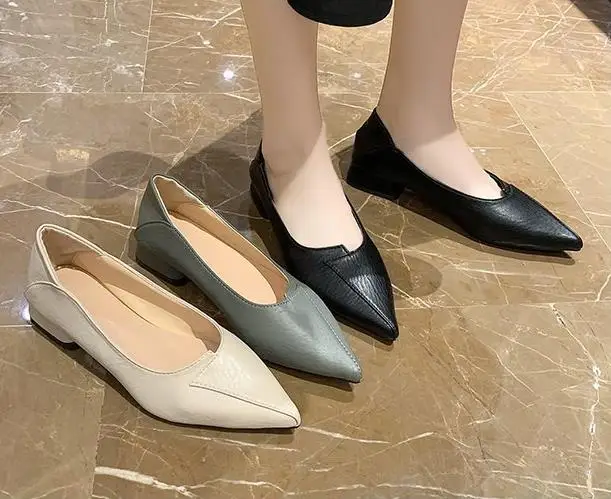 2022 New Soft Leather Shoes with Pointed Toes Thick Heels and Flat Shoes Women Mon001 Y420
2022 New Soft Leather Shoes with Pointed Toes Thick Heels and Flat Shoes Women Mon001 Y420