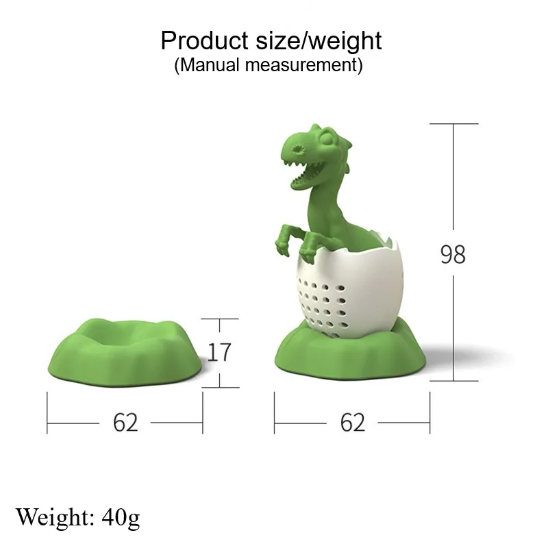 Creative Dinosaur Shape Tea Infuser Leaf Herbal Spice Filter Strainer Non-stick Baby Shape Brewing Making Teapot Tea Accessories
Creative Dinosaur Shape Tea Infuser Leaf Herbal Spice Filter Strainer Non-stick Baby Shape Brewing Making Teapot Tea Accessories