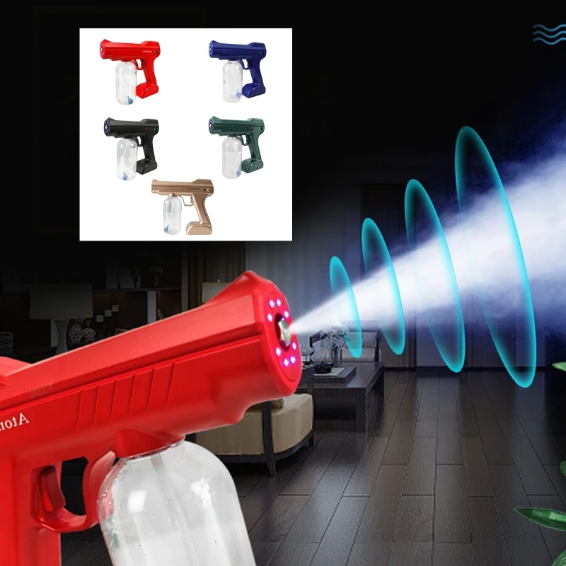 Handheld Nano Sanitizer Sprayer Home Disinfection Atomizer Blue Ray Cordless Disinfectant Machine Steam Spray Air Cleaning 
Handheld Nano Sanitizer Sprayer Home Disinfection Atomizer Blue Ray Cordless Disinfectant Machine Steam Spray Air Cleaning