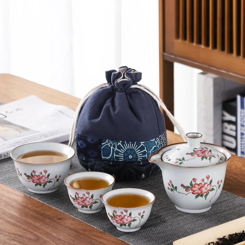 Портативный дорожный чайный набор Kungfu с пакетиком, один чайник, три чашки, уличная дизайнерская чайная посуда, китайский домашний чайный на...
Портативный дорожный чайный набор Kungfu с пакетиком, один чайник, три чашки, уличная дизайнерская чайная посуда, китайский домашний чайный на...