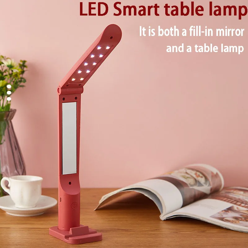 LED Table Lamp Eye Protection USB Charging plug-in Bedroom Bedside Lamp Dimmable Student Dormitory Reading Lamp With Mirror
LED Table Lamp Eye Protection USB Charging plug-in Bedroom Bedside Lamp Dimmable Student Dormitory Reading Lamp With Mirror