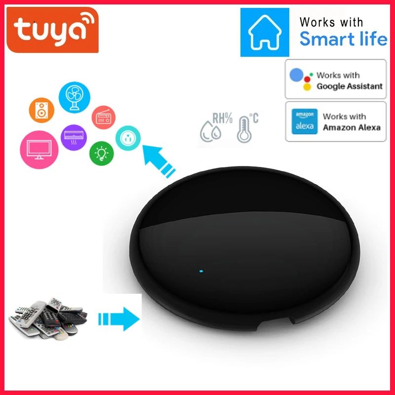 Tuya Smart Infrared Remote WiFi APP Wireless Control For Smart Home TV DVD AUD AC Air Conditioner Works With Alexa Google Home
Tuya Smart Infrared Remote WiFi APP Wireless Control For Smart Home TV DVD AUD AC Air Conditioner Works With Alexa Google Home