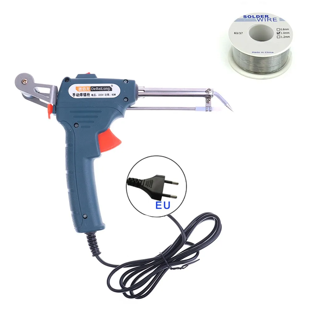 Handle Portable Auto Electric Soldering Iron Gun With Rosin FLUX Solder Wire Tin Wire 50g 60W 110V ABS Plastic Shell
Handle Portable Auto Electric Soldering Iron Gun With Rosin FLUX Solder Wire Tin Wire 50g 60W 110V ABS Plastic Shell