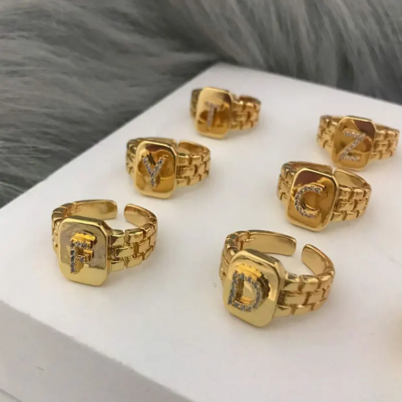 New Women's Decorations Adjustable Ring Creativity Letter Ring Personality Split Ring Beautiful Brass Finger Jewelry Fashion
New Women's Decorations Adjustable Ring Creativity Letter Ring Personality Split Ring Beautiful Brass Finger Jewelry Fashion