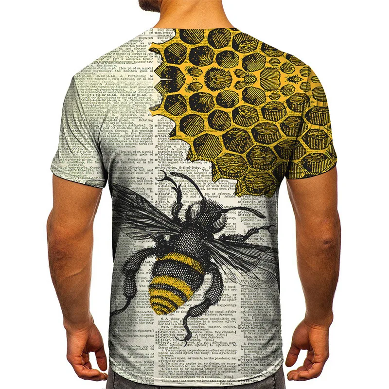 Personality Lion Bee Owl Trendy Menswear 3D Printing T-shirt for Men Handsome Short Sleeves Man's Casual Tshirt Top Summer
Personality Lion Bee Owl Trendy Menswear 3D Printing T-shirt for Men Handsome Short Sleeves Man's Casual Tshirt Top Summer