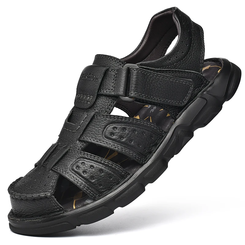 Genuine Leather Casual Shoes For Men High Quality Classic Men Sandals Summer Outdoor Walking Men Sneakers Breathable Men Sandals
Genuine Leather Casual Shoes For Men High Quality Classic Men Sandals Summer Outdoor Walking Men Sneakers Breathable Men Sandals