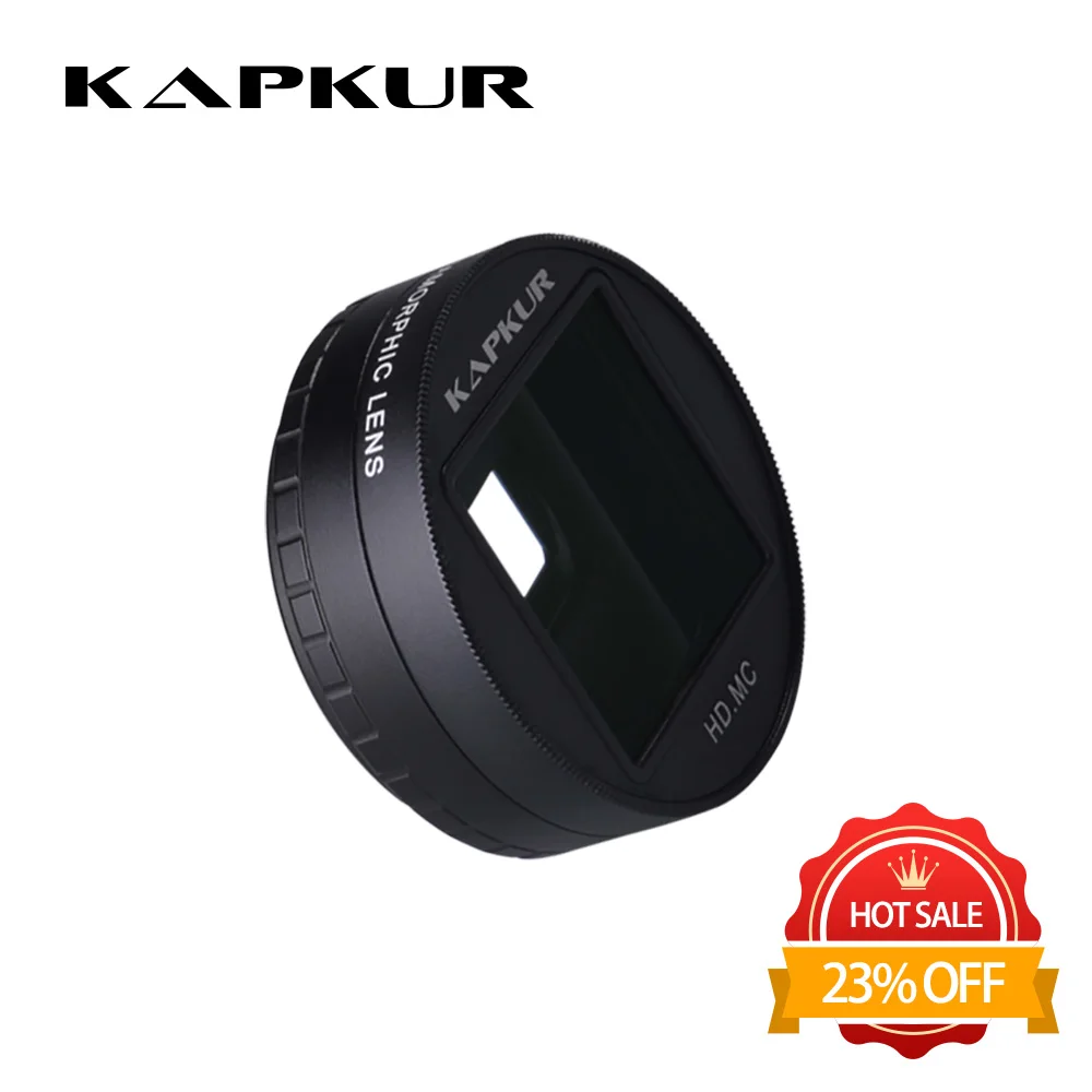 Широкоэкранный объектив Kapkur, анаморфный объектив 1,33x, объектив камеры телефона 2,75: 1, используется в фильтрующем приложении для широкоформатного видео
Широкоэкранный объектив Kapkur, анаморфный объектив 1,33x, объектив камеры телефона 2,75: 1, используется в фильтрующем приложении для широкоформатного видео