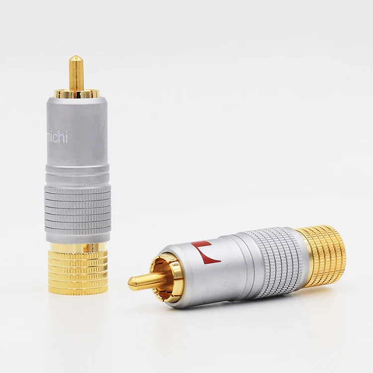 New 4Pcs Nakamichi RCA Plug Audio Cable Connector with Plug 24K Gold Plated RCA Plug
New 4Pcs Nakamichi RCA Plug Audio Cable Connector with Plug 24K Gold Plated RCA Plug
