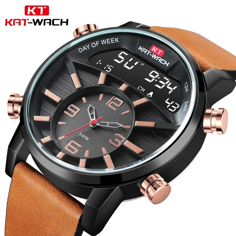 

2021 New Fashion Men Watches Analog Quartz Wristwatches 50M Waterproof Chronograph Date Leather Band Relogio Masculino 1819