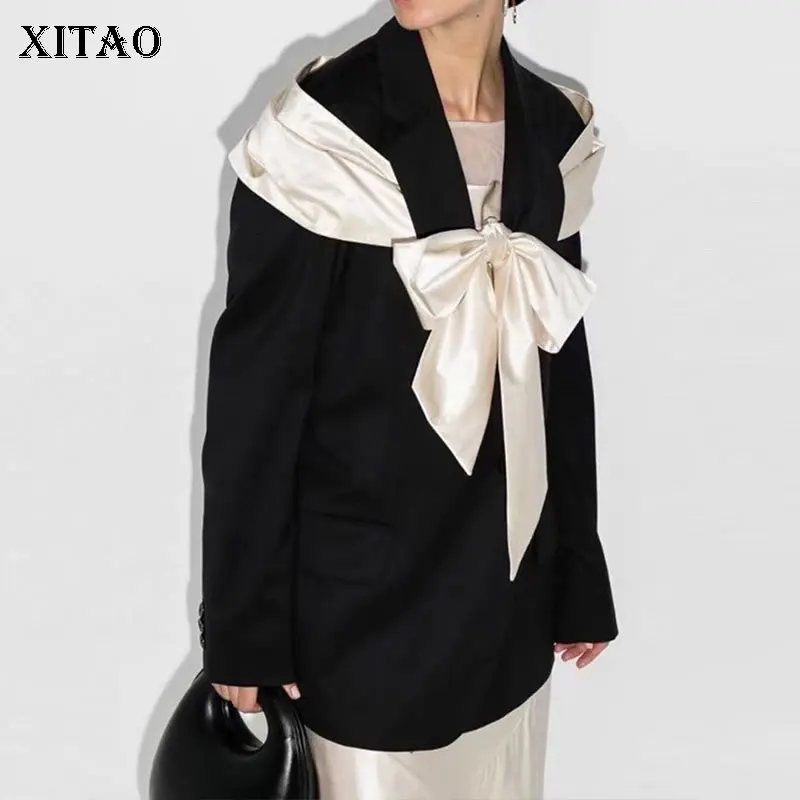 Шарф XITAO Женский, осенне-зимний, атласный, с бантом, контрастных цветов, GWJ0950, 2021
Шарф XITAO Женский, осенне-зимний, атласный, с бантом, контрастных цветов, GWJ0950, 2021