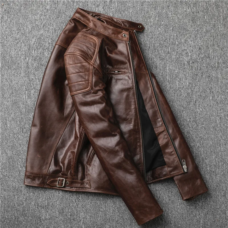 5 days arrival, Men's Goat Leather Jacket Top Quality Genuine Sheep Leather Locomotive Biker Jacketvintage Brand Coats
5 days arrival, Men's Goat Leather Jacket Top Quality Genuine Sheep Leather Locomotive Biker Jacketvintage Brand Coats