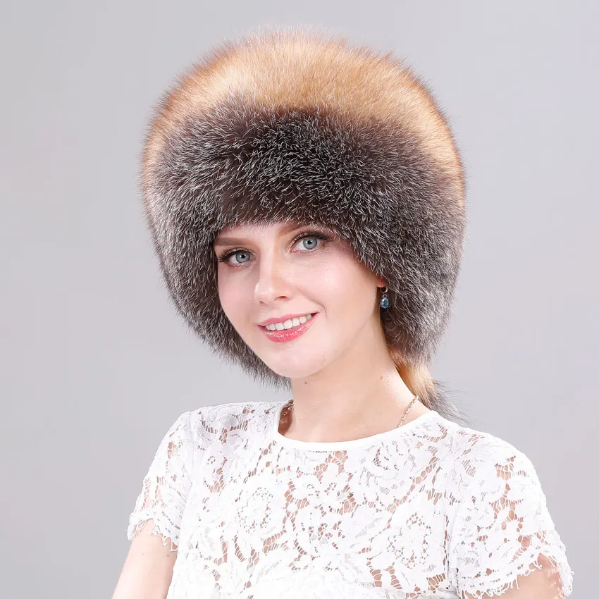 Winter Cap Real Fox Fur Winter Hats Bombers For Women Luxury Trapper Hat Caps Russian Genuine Fox Fur With Rabbit Fur Top
Winter Cap Real Fox Fur Winter Hats Bombers For Women Luxury Trapper Hat Caps Russian Genuine Fox Fur With Rabbit Fur Top