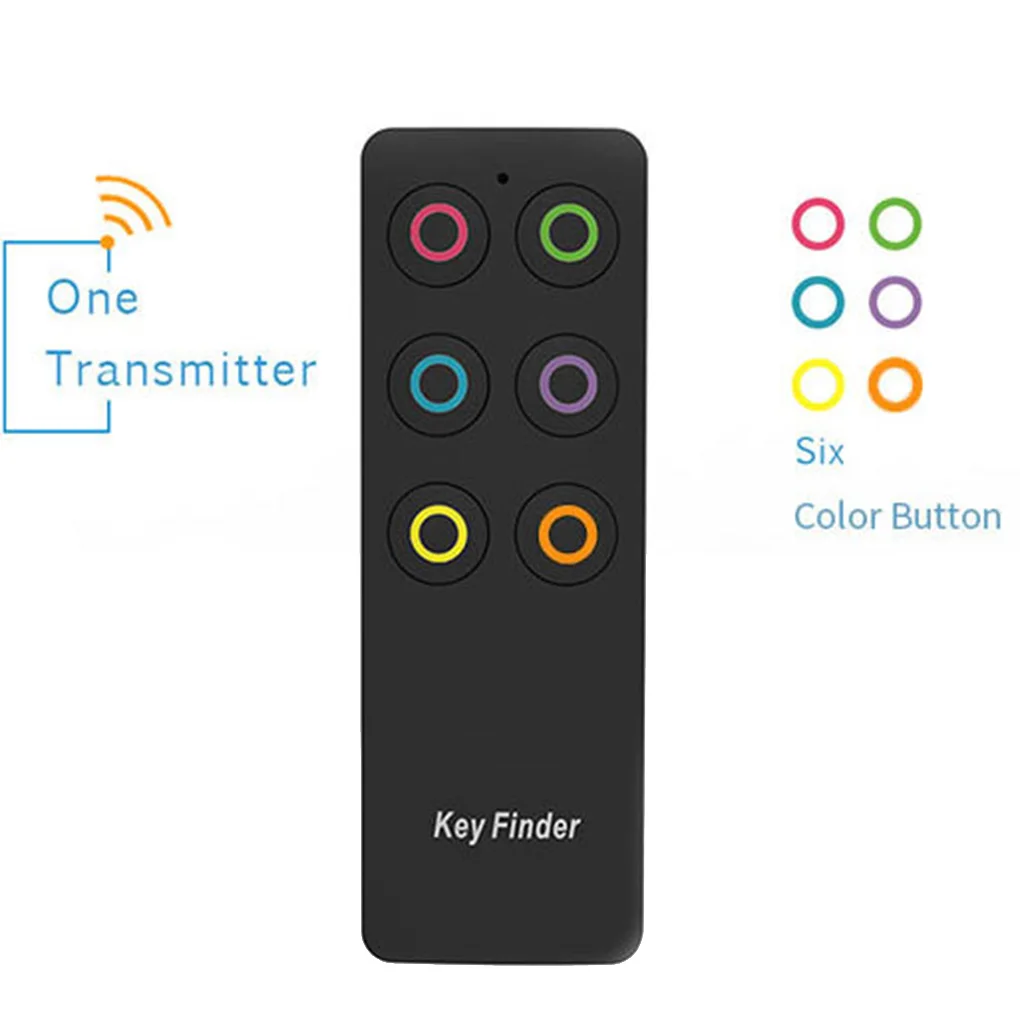 

Key Finder Wireless Rf Item Locator Key Tracker Anti-Lost Alarm Keychain, 1 Rf Transmitter And 6 Receivers For Key Purse Pet