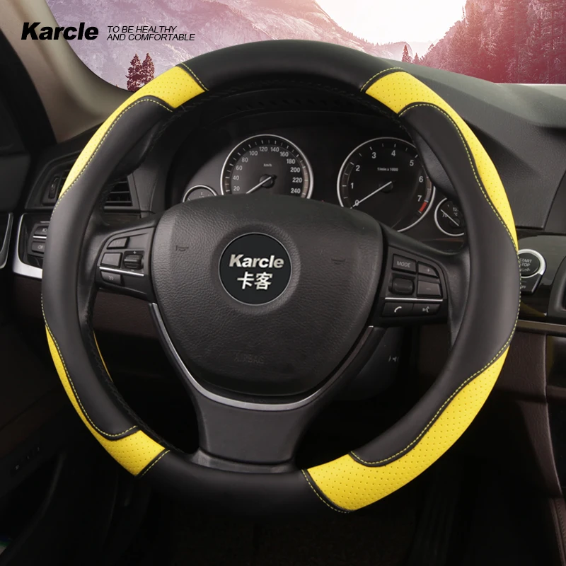 Чехол для руля Karcle, противоскользящая Крышка для колес диагональю 15 дюймов, украшение автомобиля 
Чехол для руля Karcle, противоскользящая Крышка для колес диагональю 15 дюймов, украшение автомобиля