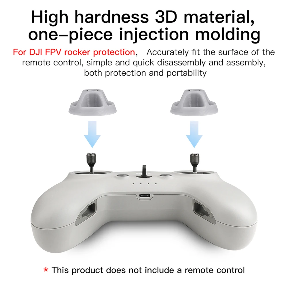 2PCS Controller Thumb Joysticks Covers Rocker Caps For DJI FPV Remote Control Rocker Fixing Parts FPV Drone Joystick Accessories
2PCS Controller Thumb Joysticks Covers Rocker Caps For DJI FPV Remote Control Rocker Fixing Parts FPV Drone Joystick Accessories