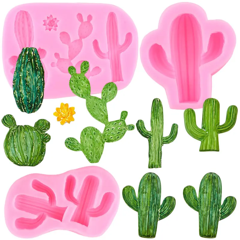 3 шт., силиконовая форма для кактуса, гавайский торт 
3 шт., силиконовая форма для кактуса, гавайский торт