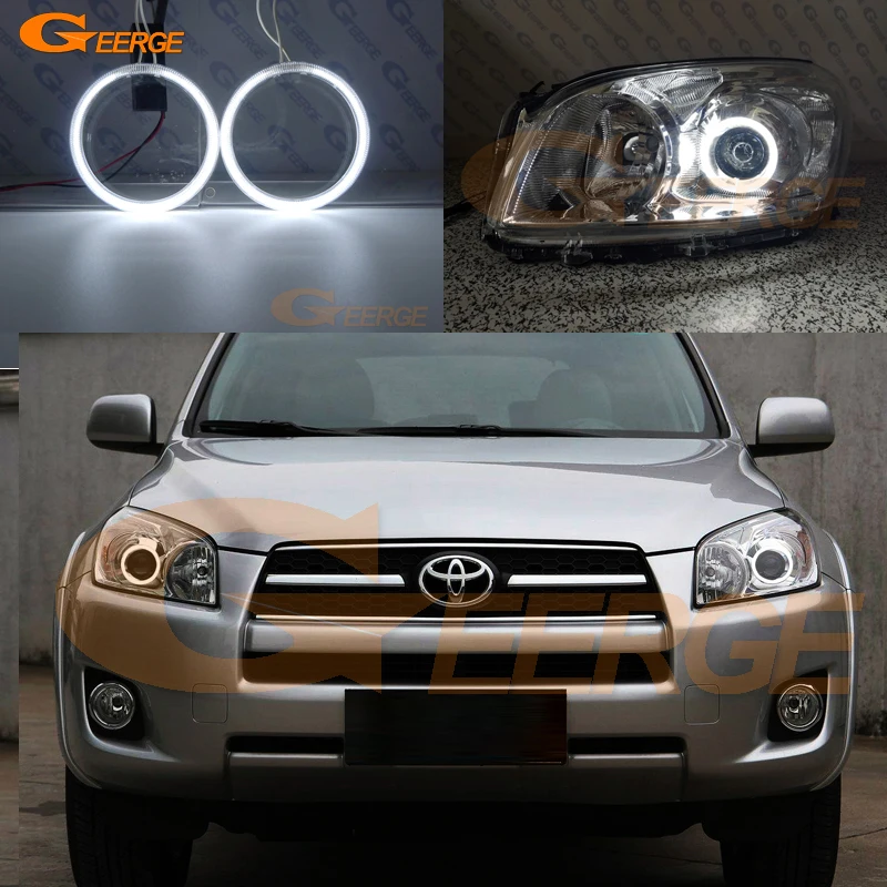 Отличные ультра яркие CCFL ангельские глазки Halo кольца комплект для Toyota RAV 4 RAV4 III 2009