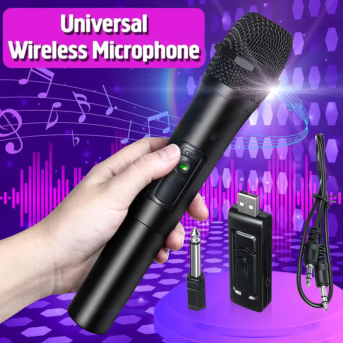 NEW 1Set UHF USB 3.5mm 6.35mm Wireless Microphone Megaphone Handheld Mic with Receiver for Karaoke Speech Loudspeaker
NEW 1Set UHF USB 3.5mm 6.35mm Wireless Microphone Megaphone Handheld Mic with Receiver for Karaoke Speech Loudspeaker