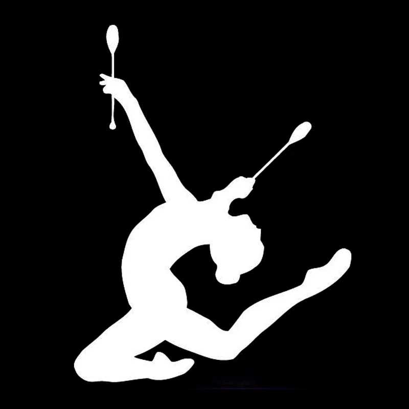14.1CM*18.2CM Interesting Sport Girl Gymnastic Gym Car Sticker Vinyl Black/Silver Silhouette S9-0493
14.1CM*18.2CM Interesting Sport Girl Gymnastic Gym Car Sticker Vinyl Black/Silver Silhouette S9-0493