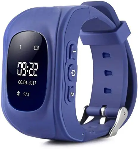 Q50 GPS Kids Watches Baby Smart Watch for Children SOS Call Location Finder Locator Tracker Anti Lost Monitor (Dark Blue) | Электроника