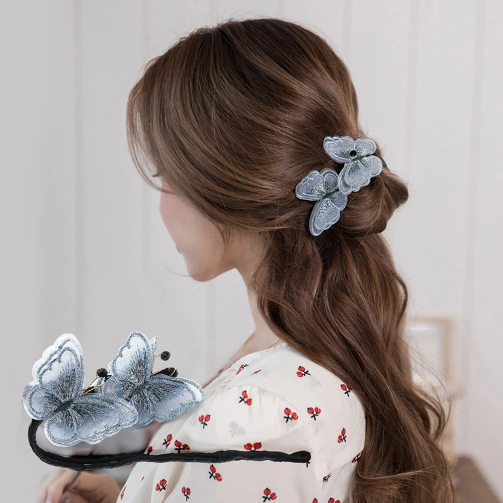 Elegant Butterfly Hair Bun Maker Flexible Durable Imitation Pearls Ribbon DIY Hair Styling Tool Fashion Style Hair Curler
Elegant Butterfly Hair Bun Maker Flexible Durable Imitation Pearls Ribbon DIY Hair Styling Tool Fashion Style Hair Curler
