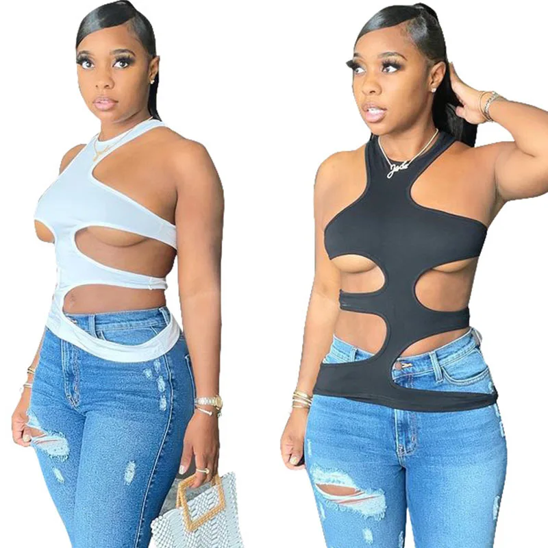 ZKYZWX Sexy Hollow Out Tops for Women Summer Clothes for Women Off Shoulder Bodycon Top Y2k Outfits Sleeveless Club T Shirt Top
ZKYZWX Sexy Hollow Out Tops for Women Summer Clothes for Women Off Shoulder Bodycon Top Y2k Outfits Sleeveless Club T Shirt Top