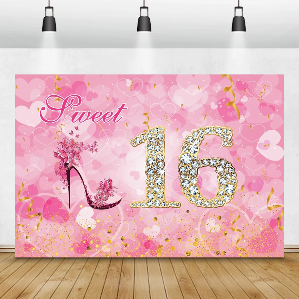 Laeacco Sweet 16th Birthday Party Photography Backgrounds Pink Love Heart Light Bokeh Glitter Custom Photo Backdrop Photo Studio
Laeacco Sweet 16th Birthday Party Photography Backgrounds Pink Love Heart Light Bokeh Glitter Custom Photo Backdrop Photo Studio