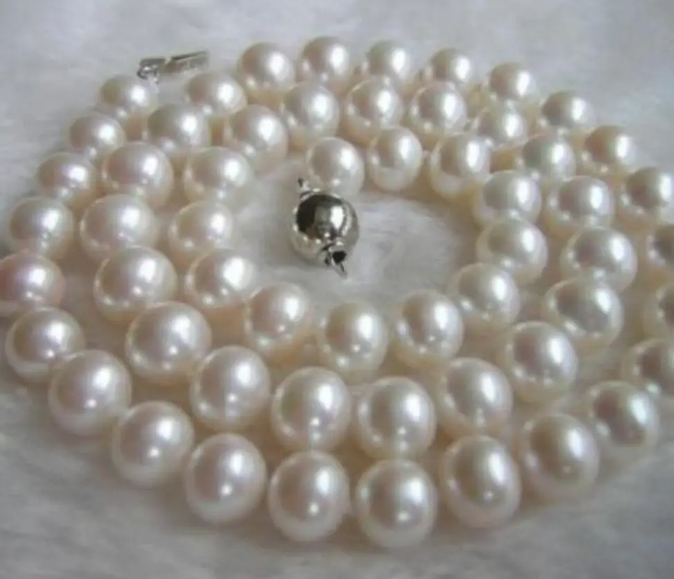 Fashion jewelry 9-10mm 18"AAAA Akoya White Pearl Strand Necklace Handmade
Fashion jewelry 9-10mm 18"AAAA Akoya White Pearl Strand Necklace Handmade