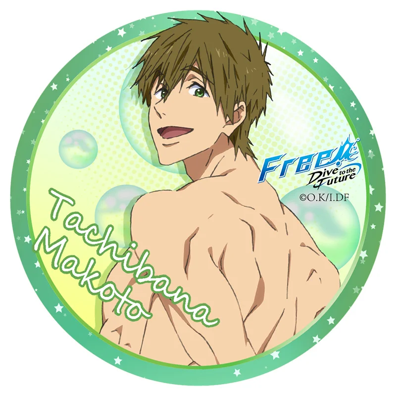 Free!Men's swimming Department Nanase Haruka Tachibana Makoto Hazuki Nagisa Ryugazaki Matsuoka Rei Cosplay Badge
Free!Men's swimming Department Nanase Haruka Tachibana Makoto Hazuki Nagisa Ryugazaki Matsuoka Rei Cosplay Badge