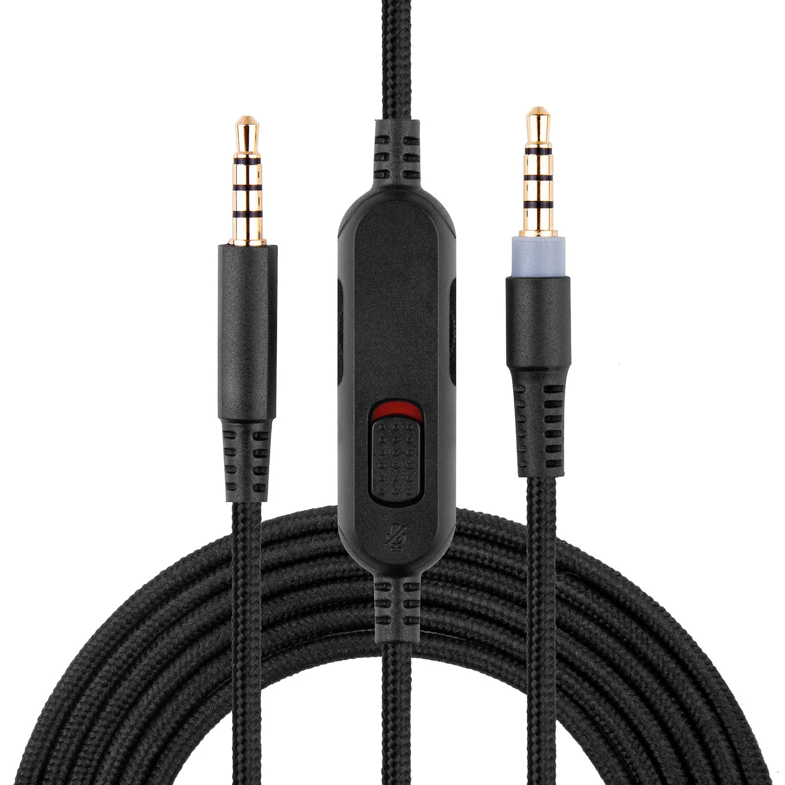 

Braided Replacement Cable Extension Cord for Kingston HyperX Cloud Mix Alpha Gaming Headsets With Mute Function Volume Control