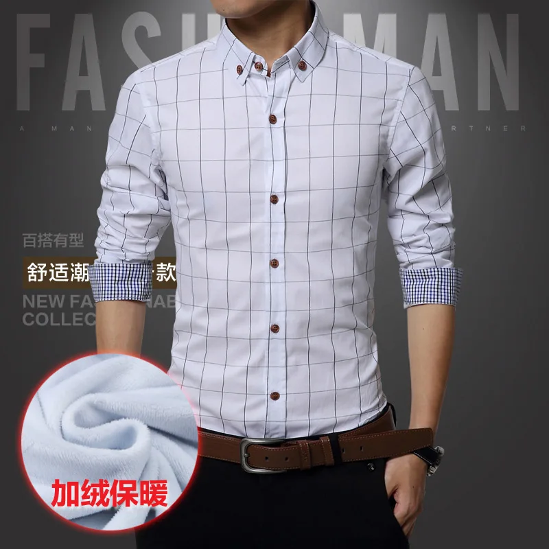 New Arrival Winter Men's Plaid Shirt Fashion Brand Clothing Thick Warm Shirts Men High Quality Cotton Casual Male Social Shirt
New Arrival Winter Men's Plaid Shirt Fashion Brand Clothing Thick Warm Shirts Men High Quality Cotton Casual Male Social Shirt