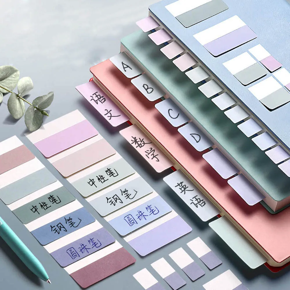 240/120/60pcs Retro Morandi Color Index Bookmark Sticker Subject Label Sticker Self-Stick Notes N-times Sticky Statonery Supply
240/120/60pcs Retro Morandi Color Index Bookmark Sticker Subject Label Sticker Self-Stick Notes N-times Sticky Statonery Supply