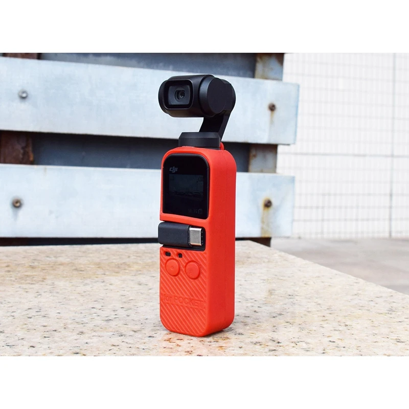 HFES силиконовый чехол с ремнем для Dji Osmo Карманный карданный Стабилизатор Ручной
