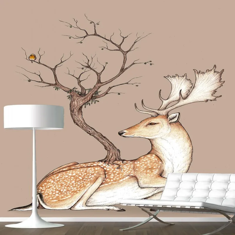 Dropship Photo Wallpaper Modern Creative Mural Bedroom Living Room Mural Elk Trees Entrance Background Wall Restaurant Wallpaper
Dropship Photo Wallpaper Modern Creative Mural Bedroom Living Room Mural Elk Trees Entrance Background Wall Restaurant Wallpaper