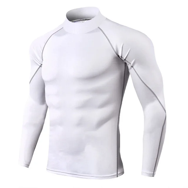 New Men's High Collar Fitness Compression Shirts Autumn And Winter Elastic Quick-Drying Sport T-shirt PRO Sports Running T-Shirt
New Men's High Collar Fitness Compression Shirts Autumn And Winter Elastic Quick-Drying Sport T-shirt PRO Sports Running T-Shirt