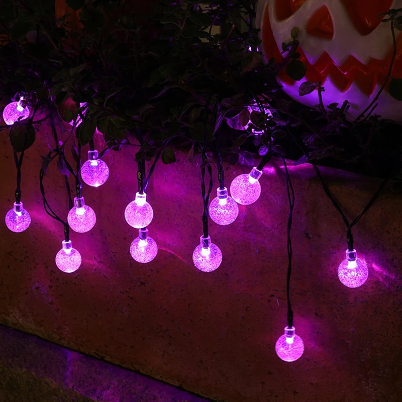 7m 50LED Bubble Crystal Ball Wire String Lights Halloween Solar LED Purple Lamp for Christmas Wedding Party Home Holiday Decor
7m 50LED Bubble Crystal Ball Wire String Lights Halloween Solar LED Purple Lamp for Christmas Wedding Party Home Holiday Decor