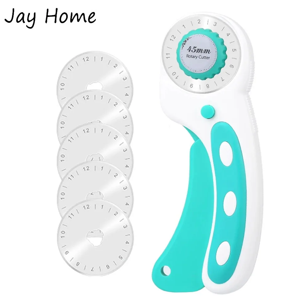 45mm Rotary Cutter with Replacement Blades DIY Sewing Cutting Tool Quilting Rotary Cutters Fabric Cutting Crafts Tools
45mm Rotary Cutter with Replacement Blades DIY Sewing Cutting Tool Quilting Rotary Cutters Fabric Cutting Crafts Tools