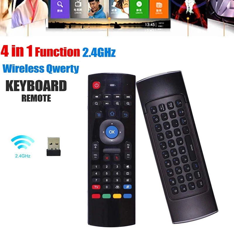 Пульт дистанционного управления MX3 4 в 1 с клавиатурой Air Mouse для Android BOX Smart TV P Mx3 (обычная стандартная версия)
Пульт дистанционного управления MX3 4 в 1 с клавиатурой Air Mouse для Android BOX Smart TV P Mx3 (обычная стандартная версия)