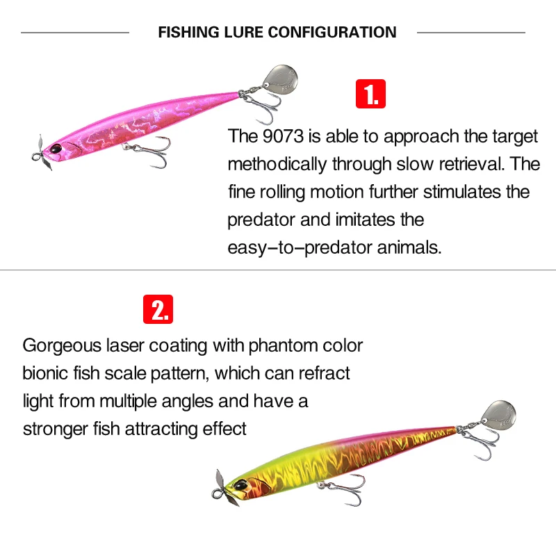 Pencil Sinking Fishing Lure Weights 27g 110mm Artificial Hard Baits Treble Hooks Tackle Bending Shape Lure for Sea Bass Pesca
Pencil Sinking Fishing Lure Weights 27g 110mm Artificial Hard Baits Treble Hooks Tackle Bending Shape Lure for Sea Bass Pesca