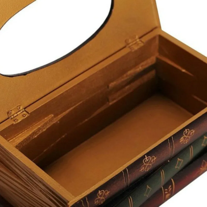 New Vintage Book-shaped Wooden Paper Towel Box Cover Napkin Rack Box Tissue Box
New Vintage Book-shaped Wooden Paper Towel Box Cover Napkin Rack Box Tissue Box