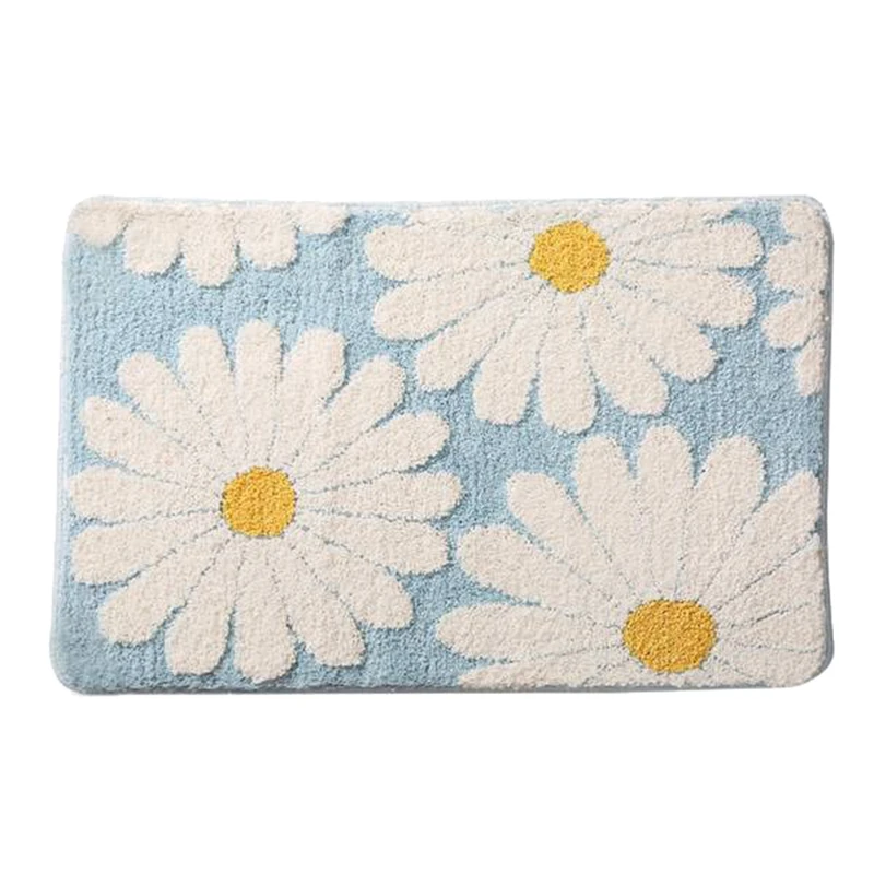 Daisy Bathroom Mat Nordic Fluffy Carpet Bath Room Floor Absorbent Anti Slip Pad Bathmat Doormat Home Decor
Daisy Bathroom Mat Nordic Fluffy Carpet Bath Room Floor Absorbent Anti Slip Pad Bathmat Doormat Home Decor
