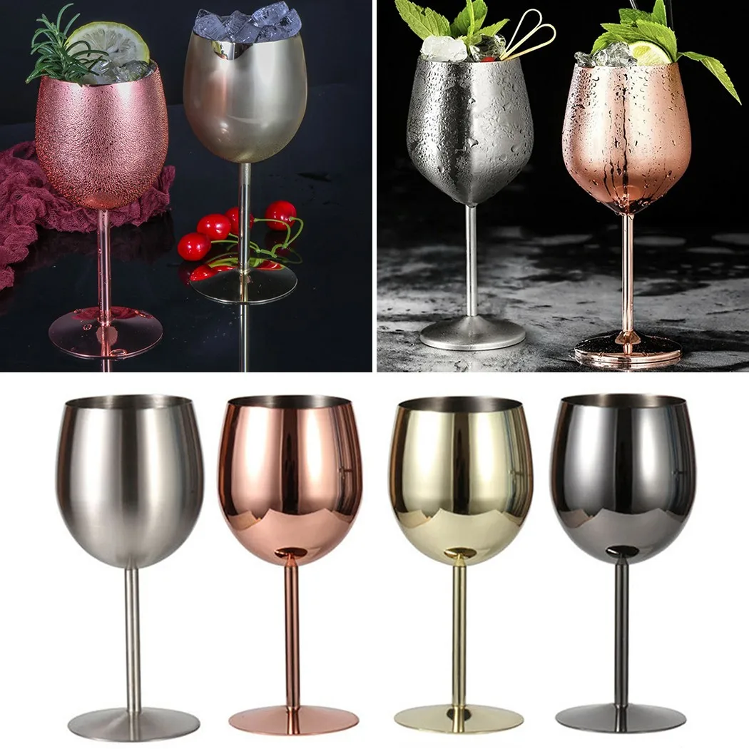 Rose Gold/Silver 304 Stainless Steel Wine Glass Wine Glass Metal Champagne Glass Bar KTV Cocktail Glass 350ml
Rose Gold/Silver 304 Stainless Steel Wine Glass Wine Glass Metal Champagne Glass Bar KTV Cocktail Glass 350ml