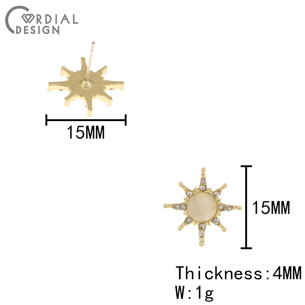 Cordial Design 50Pcs 15*15MM Jewelry Accessories/Rhinestone Earrings Stud/DIY/Hand Made/Star Shape/Jewelry Findings Components 
Cordial Design 50Pcs 15*15MM Jewelry Accessories/Rhinestone Earrings Stud/DIY/Hand Made/Star Shape/Jewelry Findings Components