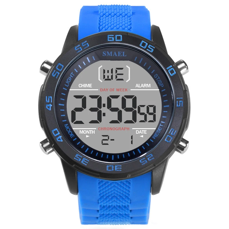 SMAEL Fashion Men Watch Sport Clock 5BAR Waterproof Wristwatches LED Digital Auto Date Army Green Alarm Men's Casual Clocks
SMAEL Fashion Men Watch Sport Clock 5BAR Waterproof Wristwatches LED Digital Auto Date Army Green Alarm Men's Casual Clocks