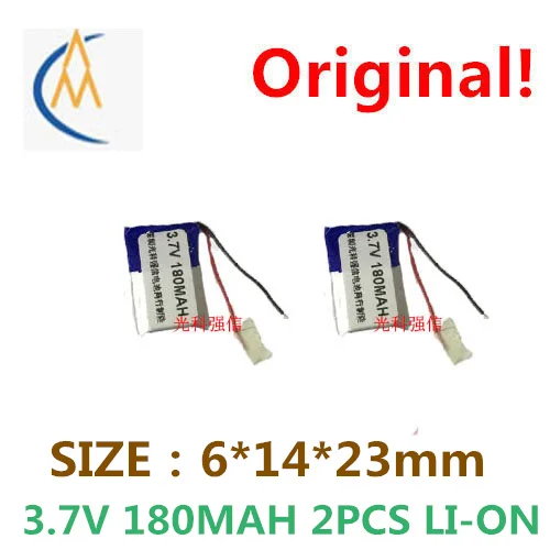 2PCS Polymer li-ion battery 3.7 V 601423 180 mah MP4 walkie-talkie/equipment/mini bluetooth headset 3 d glasses
2PCS Polymer li-ion battery 3.7 V 601423 180 mah MP4 walkie-talkie/equipment/mini bluetooth headset 3 d glasses