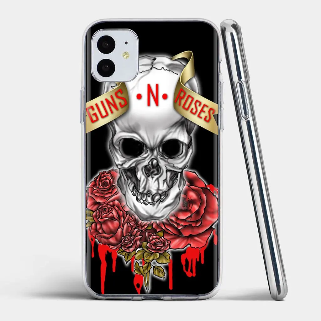 Для samsung Galaxy Note 2 3 4 5 8 9 S2 S3 S4 S5 мини S6 S7 край S8 S9 плюс guns n roses музыка в стиле ретро на