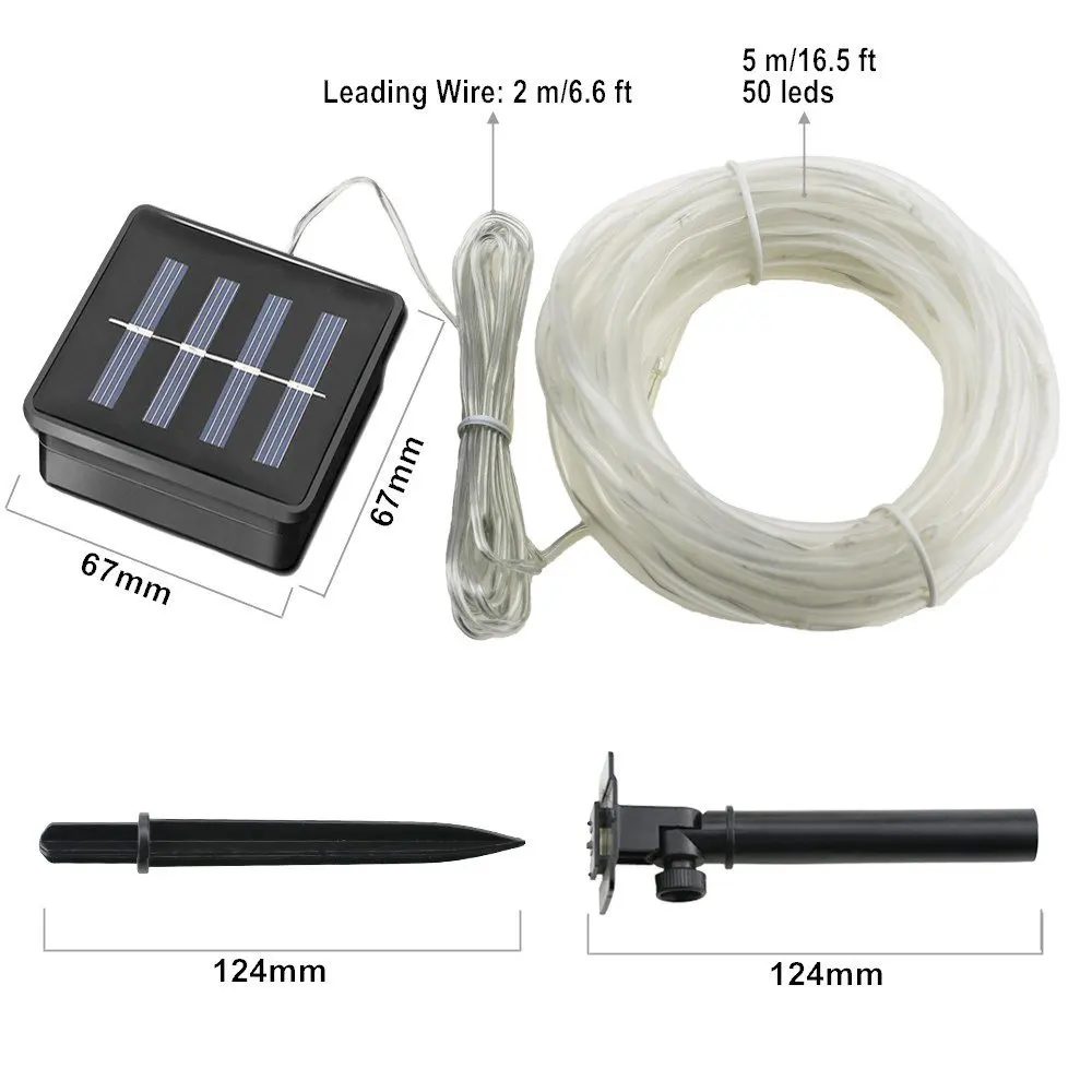 Tube Rope Garland Outdoor Solar Lights For Garden Decoration Led Strip Waterproof Fairy lights Party Wedding Tree Yard Decor
Tube Rope Garland Outdoor Solar Lights For Garden Decoration Led Strip Waterproof Fairy lights Party Wedding Tree Yard Decor