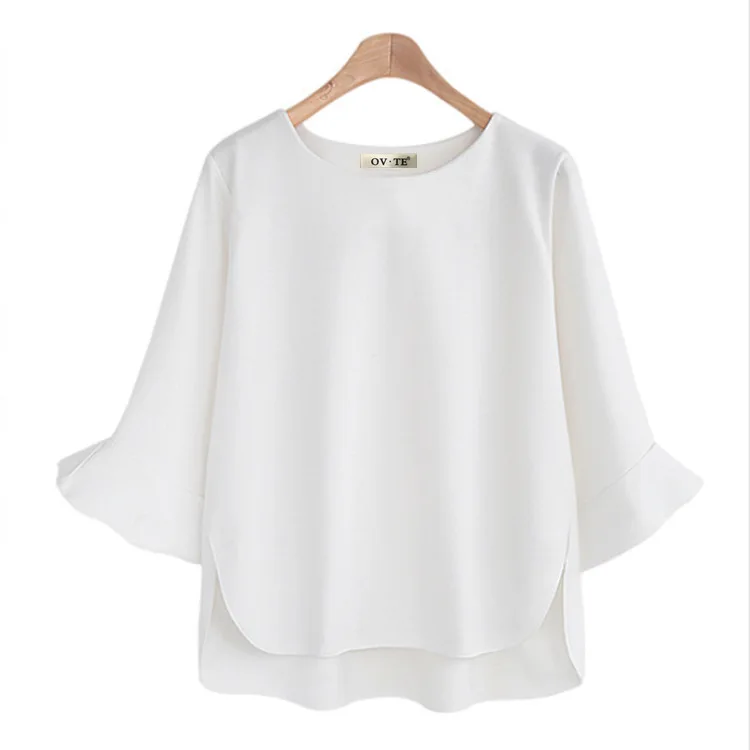 Zoulv Spring Horn Three-quarter Sleeve Sleeve Nine-point Long Bottoming Shirt Casual Cool Commuting Irregular Hem Chiffon Shirt
Zoulv Spring Horn Three-quarter Sleeve Sleeve Nine-point Long Bottoming Shirt Casual Cool Commuting Irregular Hem Chiffon Shirt